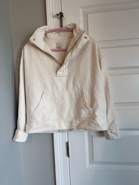 a new day Cream Half-Zip Fleece Pullover